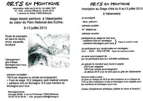 arts en montagne